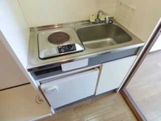 【キッチン】　ミニ冷蔵庫付　室内洗濯機置場