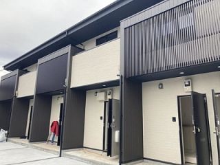 【建物外観】　新築賃貸アパート